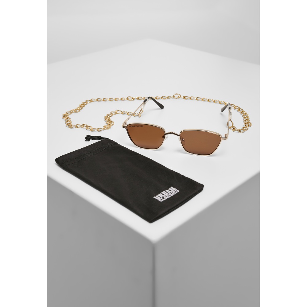 Urban Classics - Kalymnos With Chain Sunglasses - Brown